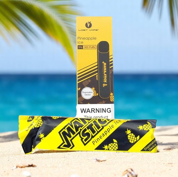 Lost Vape Mana Stick 300 Wegwerp E-sigaret - Ananas IJs: Een Tropisch Genot in een Compact Formaat