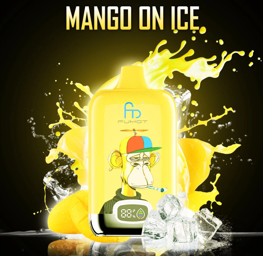 Fumot Original RandM Digital Box 12000 - mango op ijs | wegwerp vape-apparaat: De Ultieme Keuze voor Nederlandse Vapers in 2025