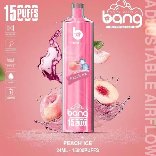 Bang Vape XXL 15000 Puffs Vape - Peach Ice: Dé Innovatie voor Vape-liefhebbers in 2025