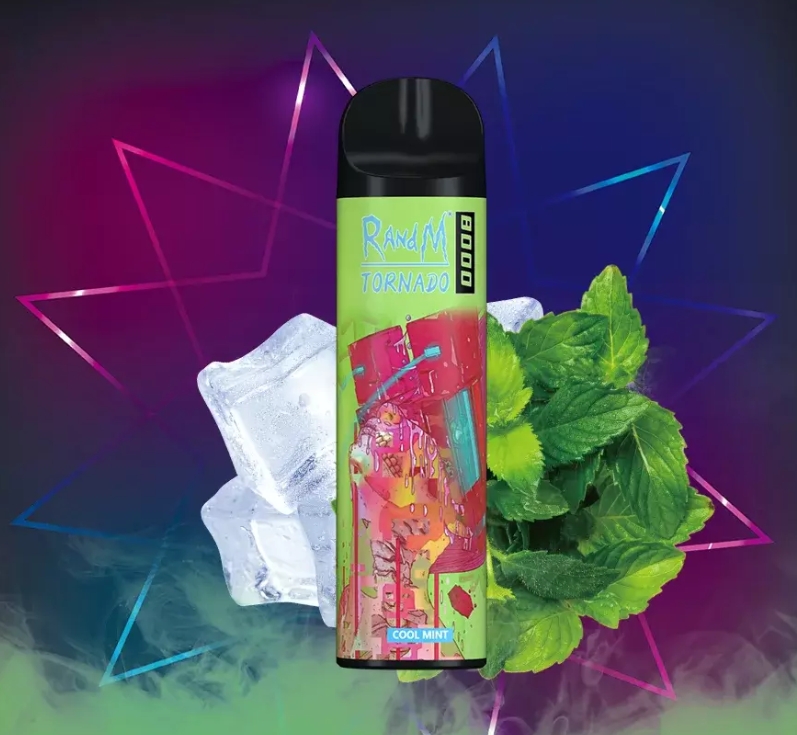 De Frisse Adem van Innovatie: Ontdek de RandM Tornado 8000 Puffs vape-apparaat - Cool Mint