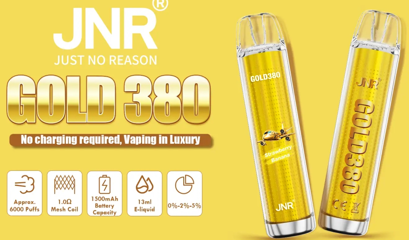 JNR GOLD380 6000 Puffs Vape - drievoudige mango: de perfecte combinatie van smaak en comfort
