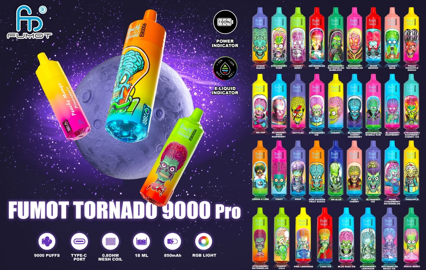 Fumot RandM Tornado 9000 Pro: De Gomachtige Beer Sensatie die België Veroverde
