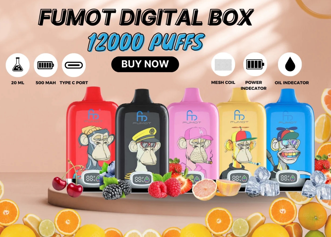 Fumot Original RandM Digital Box 12000 Puffs: Jouw Aardbeidonut-droom Komt Tot Leven In Één Krachtig, Langdurig Apparaat!