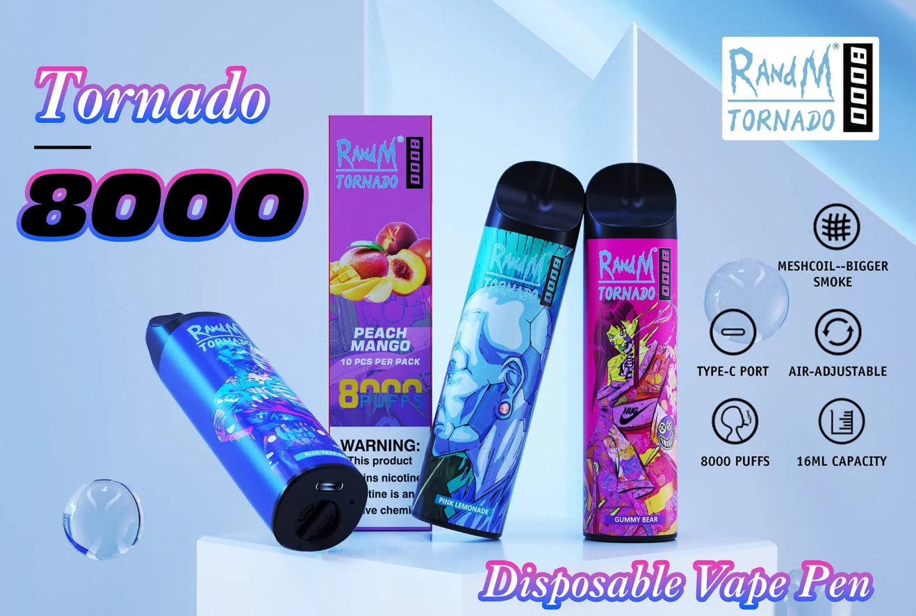 De Frisse Adem van Innovatie: Ontdek de RandM Tornado 8000 Puffs vape-apparaat - Cool Mint