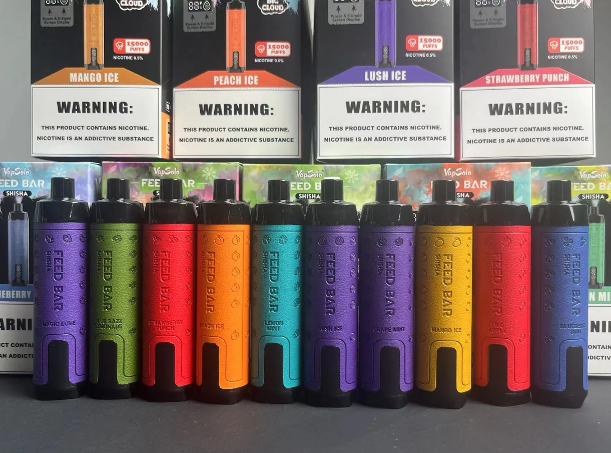 Vapen met Stijl: De Vapsolo Feed Bar Shisha 15000 Puffs Vape - Bessen Ijs Beleving