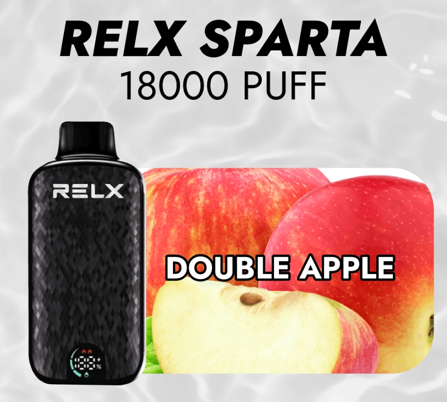 RELX Sparta 18000 Puffs Vape - appel: De Betuwse Ochtend in Je Zak