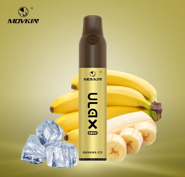 RandM Movkin Ulax 6800 (keramische spoel) Vape - bananen ijs: Een tropische revolutie in de Nederlandse vape-wereld