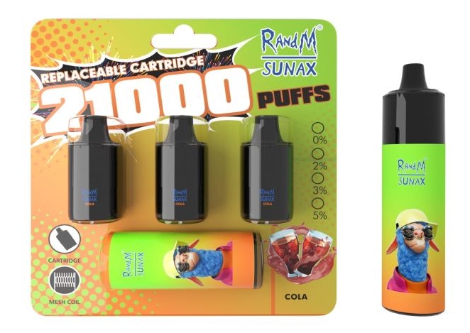 RandM Sunax 21000 Puffs: Een Bruisende Cola-sensatie voor de Nederlandse Vapert