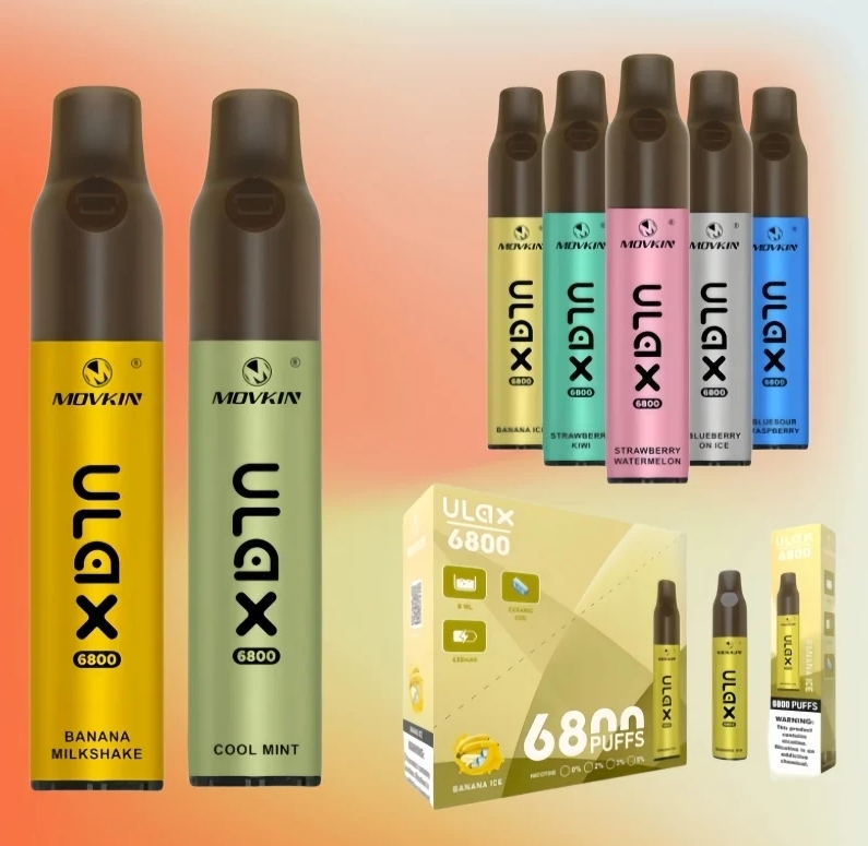 RandM Movkin Ulax 6800 (keramische spoel) Vape - bananen ijs: Een tropische revolutie in de Nederlandse vape-wereld