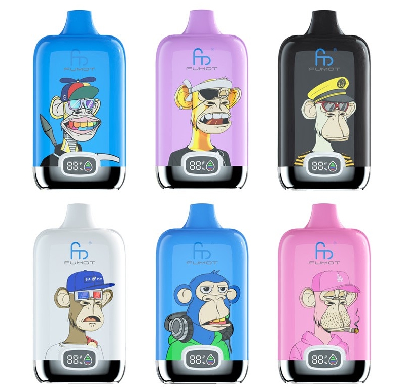 Fumot Original RandM Digital Box 12000 Puffs – ijs pop: Technologie en smaak die smelten op je tong