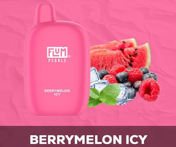 FLUM PEBBLE 6000 Puffs Vape - bessenmeloen ijskoud: Een Topkeuze voor Nederlandse Vapers