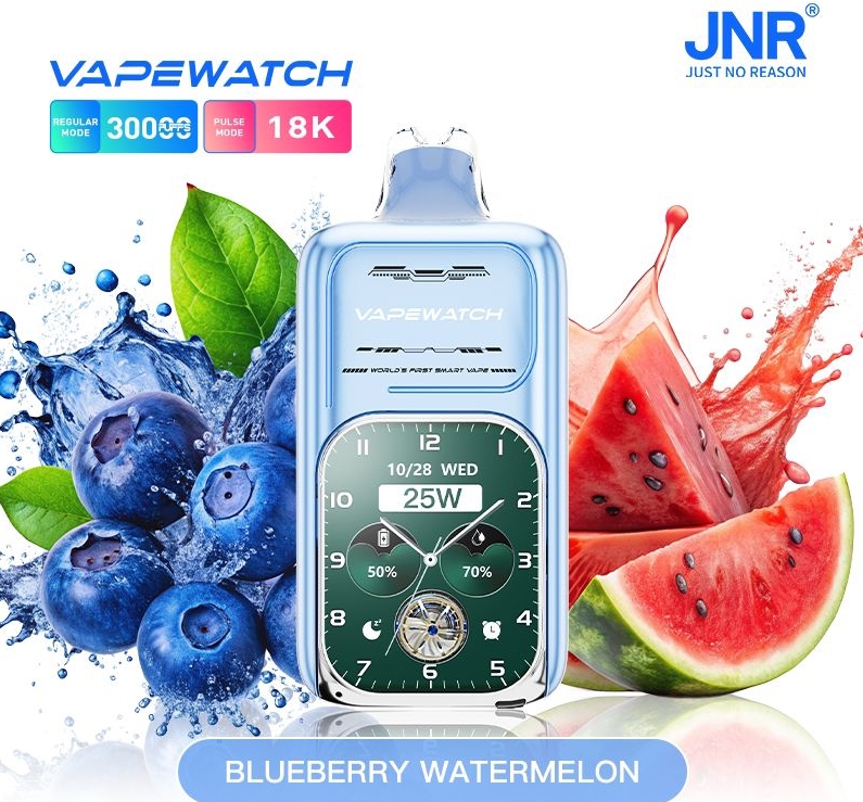 JNR VapeWatch 30000 Puffs Vape - bosbessen watermeloen: De Toekomst van Vapen in Nederland