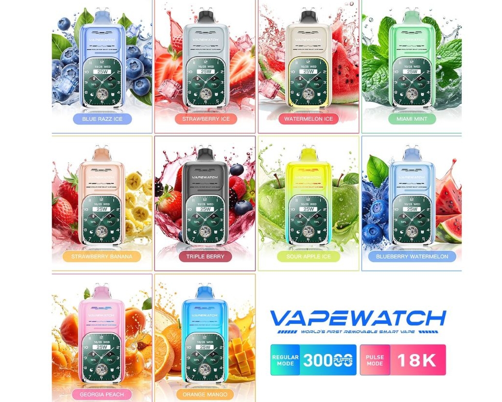 JNR VapeWatch 30000 Puffs Vape - bosbessen watermeloen: De Toekomst van Vapen in Nederland